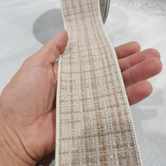 Natural Tweed Ribbon 2.5" x 30'