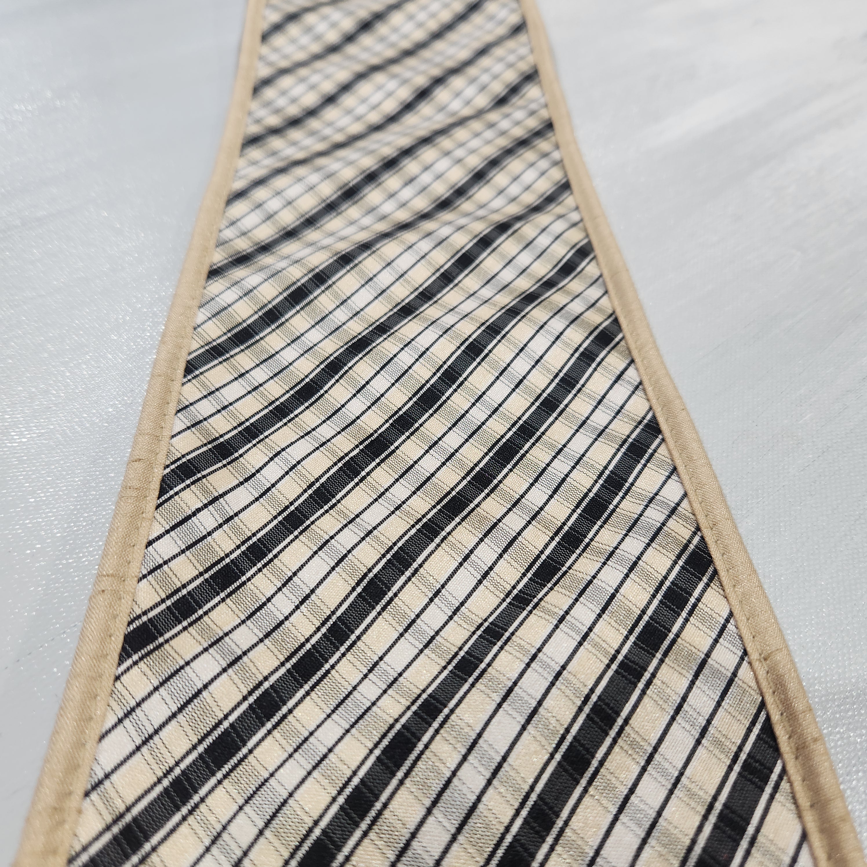 Black and White Plaid Ribbon 4" x 15'