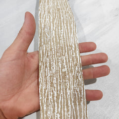 Natural Linen Ribbon Bark Texture 2.5" x 30'