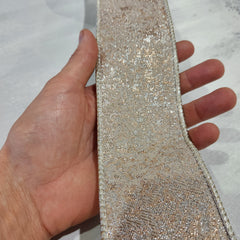 Silver and Gold Ribbon 2.5" x 30'