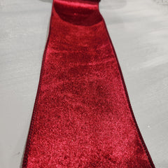 Wine Red Velvet Ribbon 4" x 30'