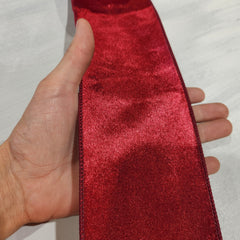 Wine Red Velvet Ribbon 4" x 30'