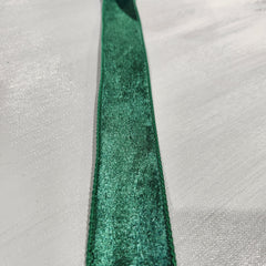 Green Velvet Ribbon 1.5" x 30'