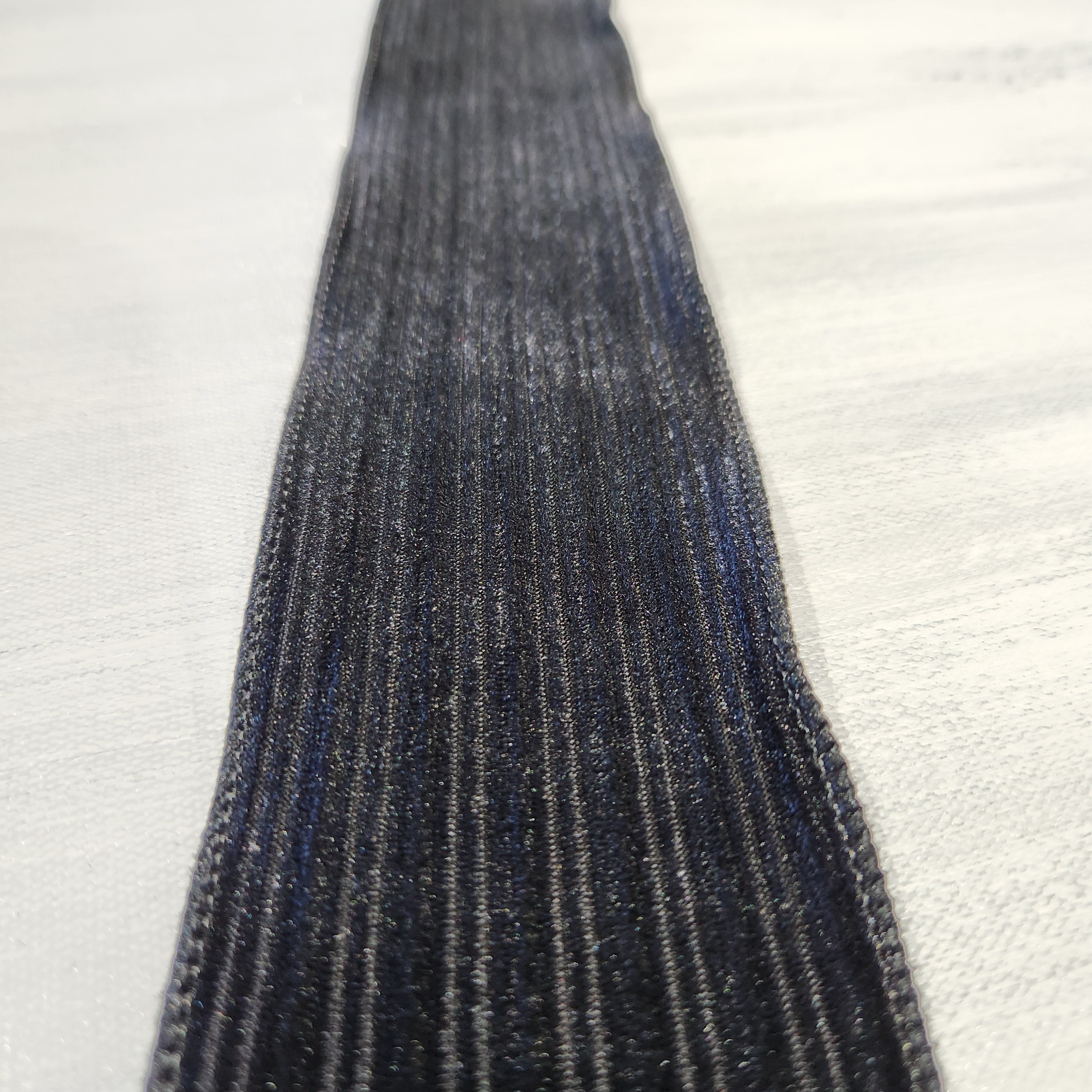 Black Striped Velvet Ribbon 2.5" x 30'