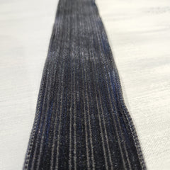 Black Striped Velvet Ribbon 2.5" x 30'