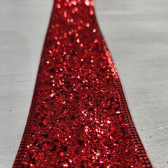 Ruban brillant rouge 2.5" x 30'