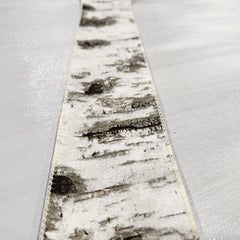 Birch Patterned Canvas Ribbon 2.5" x 30'