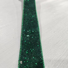 Dark Green Shiny Luxury Velvet Ribbon 1.5" x 30'