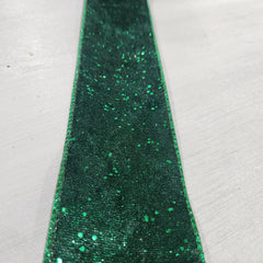 Dark Green Shiny Luxury Velvet Ribbon 2.5" x 30'