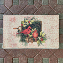 Tapis cardinal et poinsettia 1,5' x 2,5'