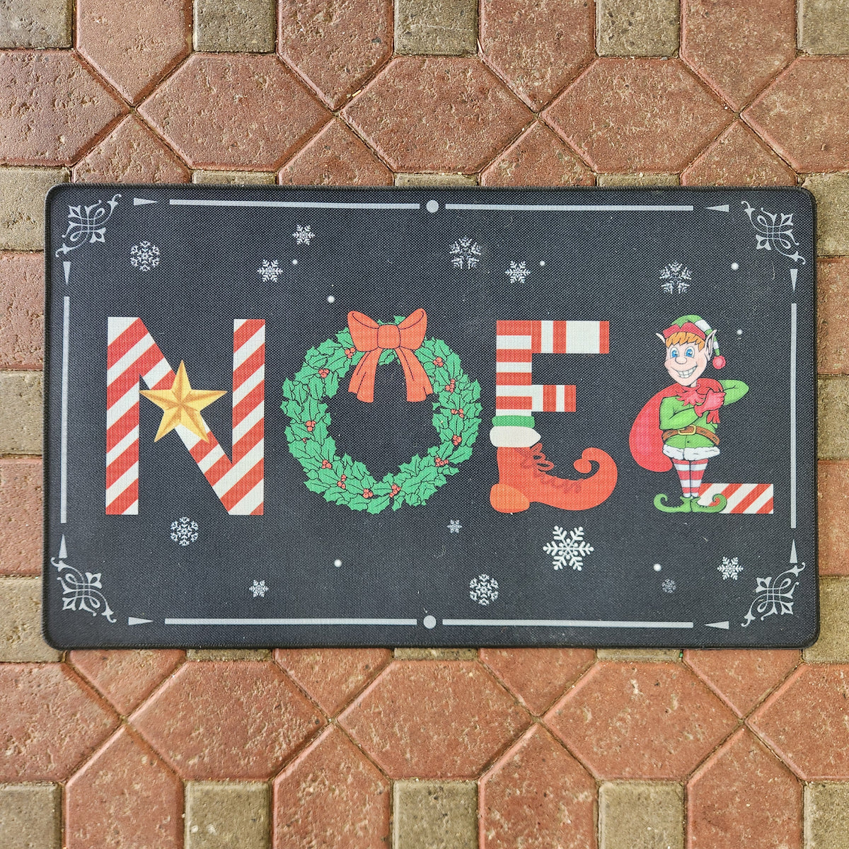 Tapis Noël lutin 1,5' x 2,5'