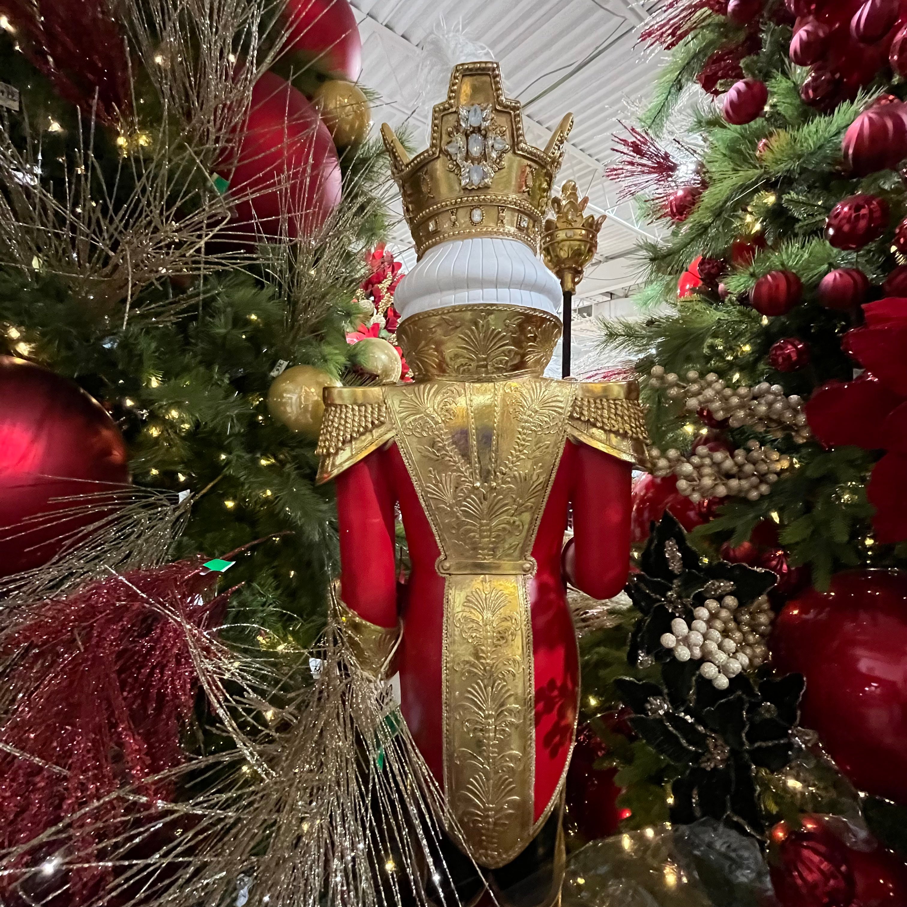 Red and Gold General Nutcracker 70"