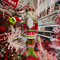 Red and Gold General Nutcracker 70"