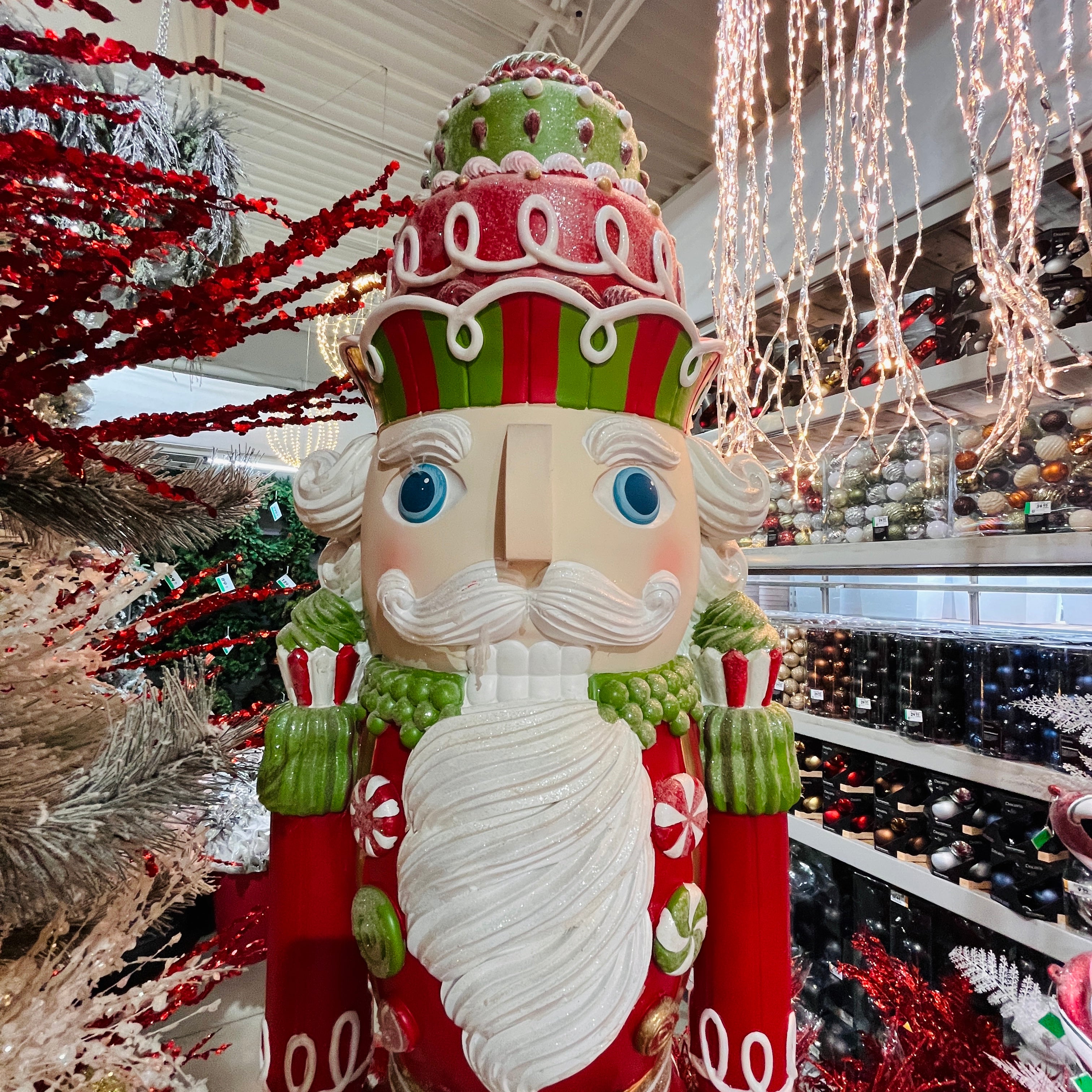 Red and Gold General Nutcracker 70"