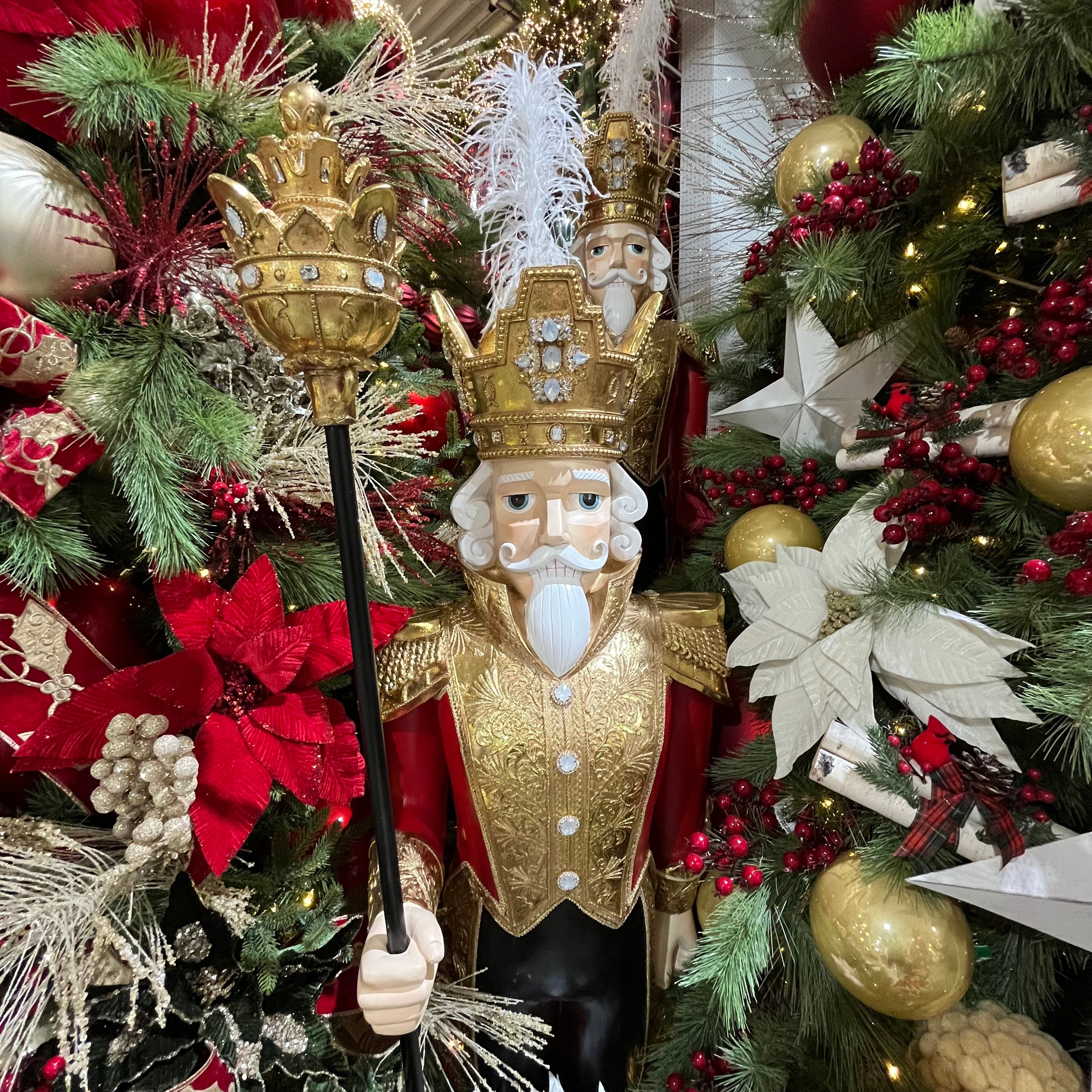 Red and Gold General Nutcracker 70"