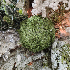 5" Green Faux Moss Ball