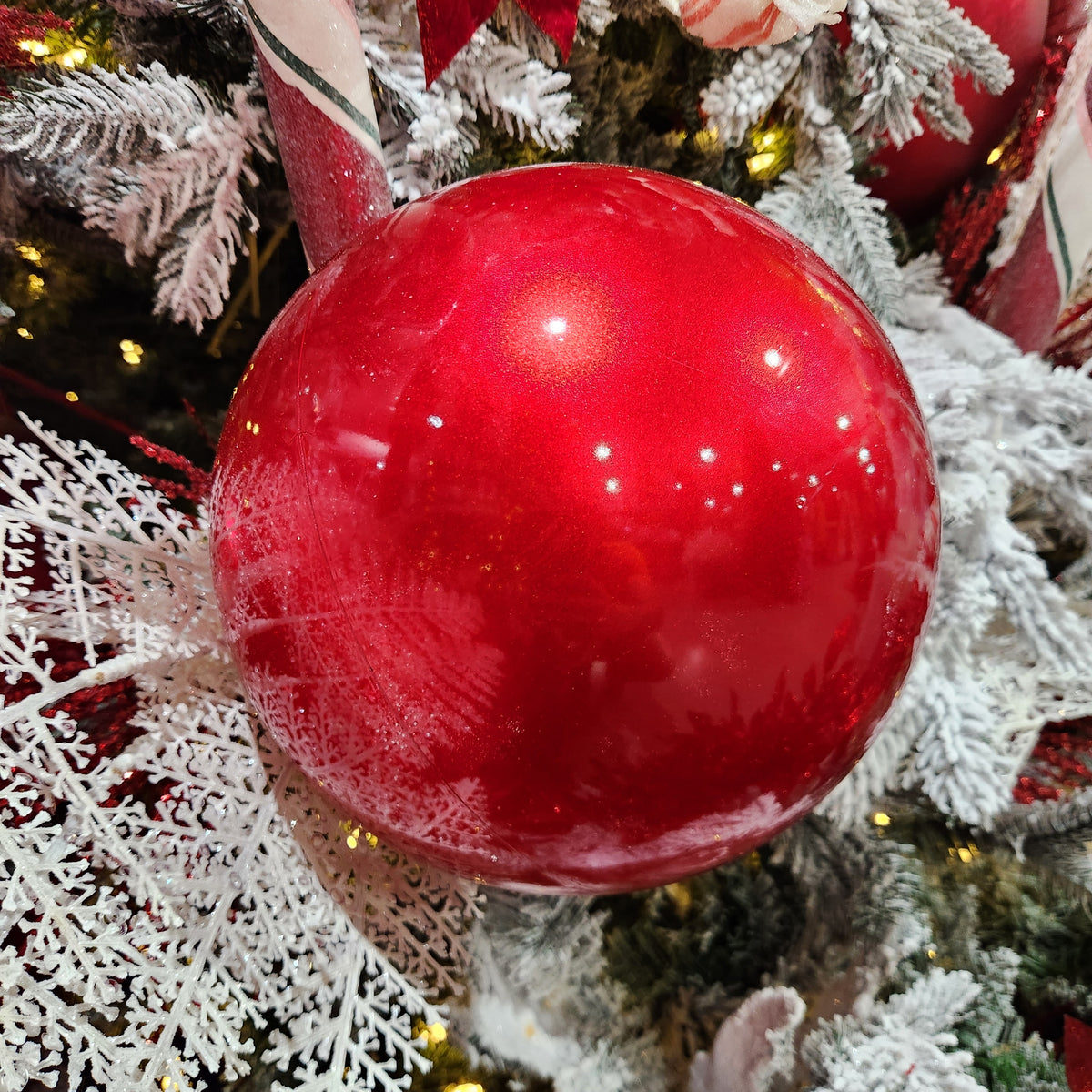 10" Red Candy Plastic Ball