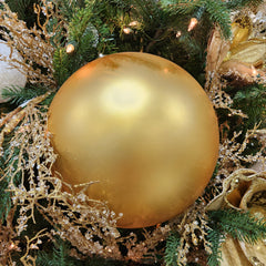 10" Matte Gold Plastic Ball