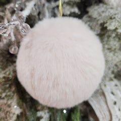 3" Ivory Fur Ball