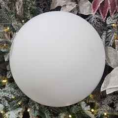 16" Matte White Plastic Ball