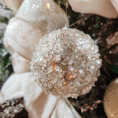 Champagne Glitter Ball 3.5"