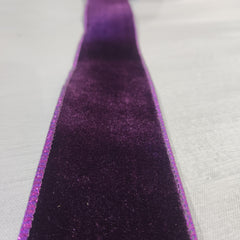 Ruban en velours mauve 2,5" x 30'