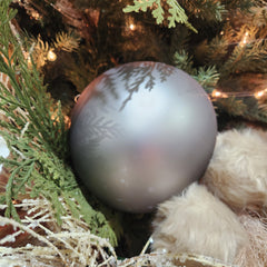 5.9" Marbled Grey Matte Glass Balls