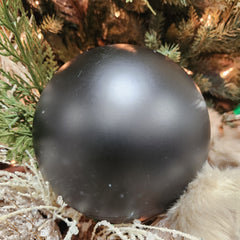 6" Matte Black Plastic Ball