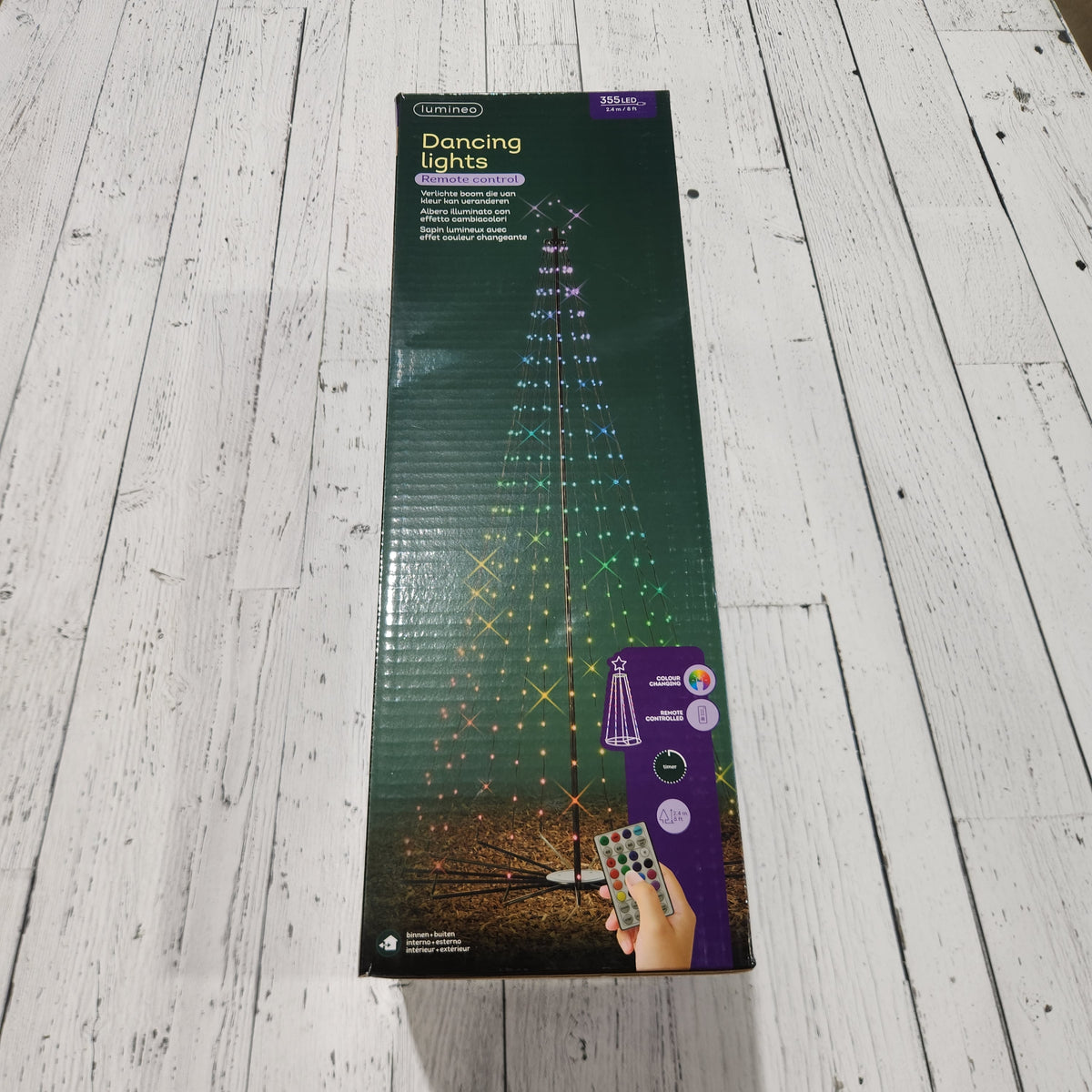 Lighted Tree 335 Multicolor LEDs 3.3' x 7.9' with Remote Control