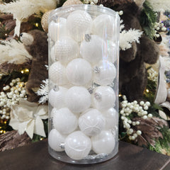 2.5" Winter White Shatterproof Balls