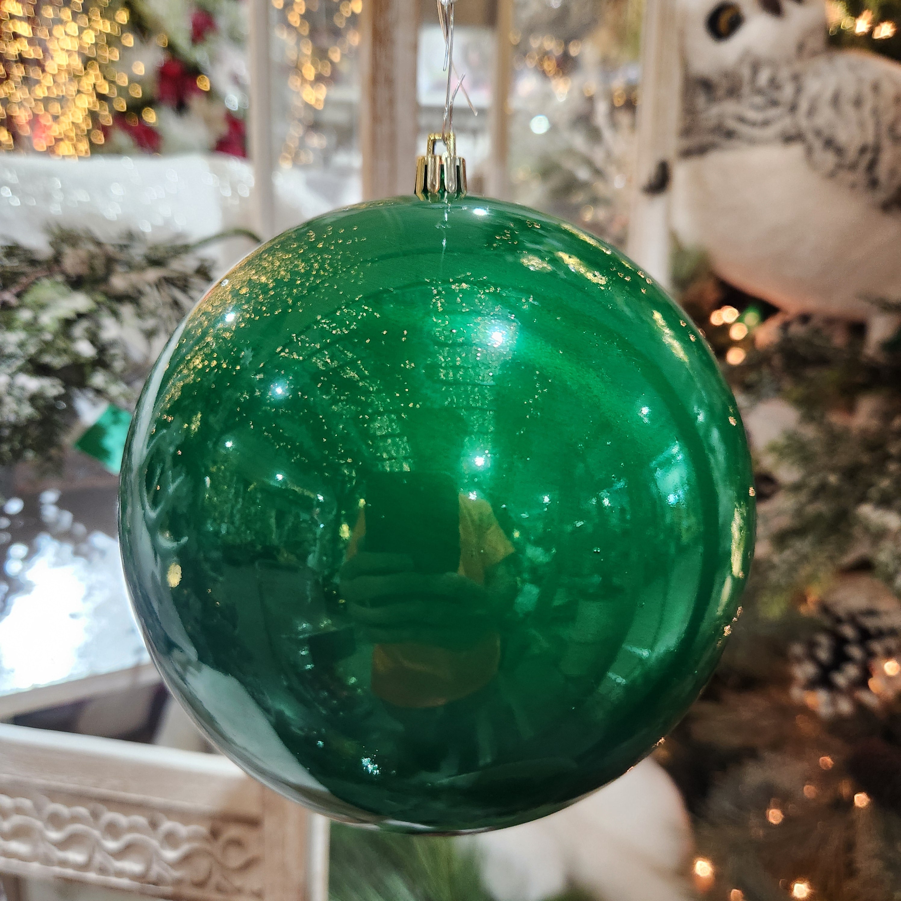 6" Green Jointless Plastic Ball