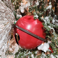 Red Metal Bell on 10" Rope