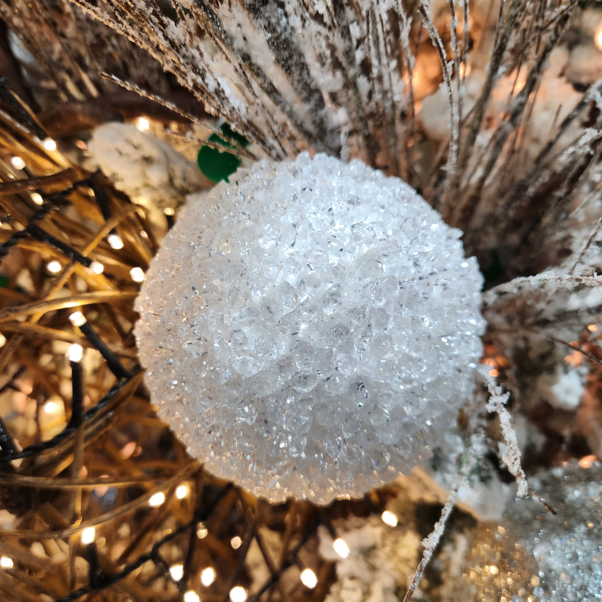 4" White Crystal Ball