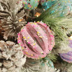 Pink Lemon Ball with Colorful Sparkles 3"