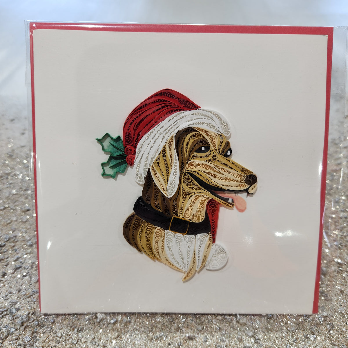 Carte Chien de Noël